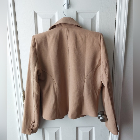 JLUXLABEL - NWT Women's Tan/Beige Suit Jacket Business Blazer - Picture 3 of 13